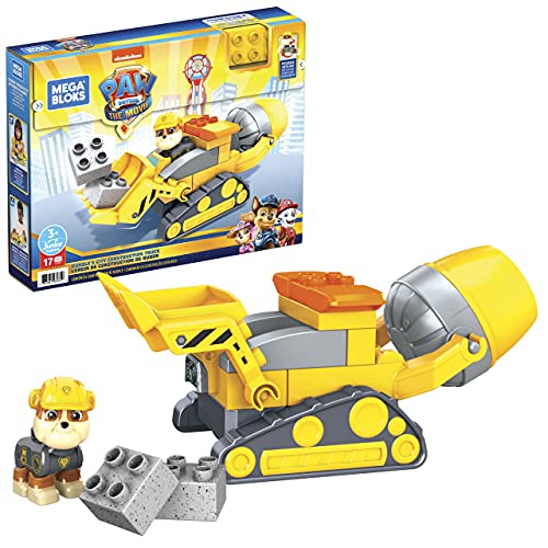 Mega Bloks Coche para construir, 3 Vehículo de juguete de bloques de construcción, regalo para niños +1 año, Mattel GYW91