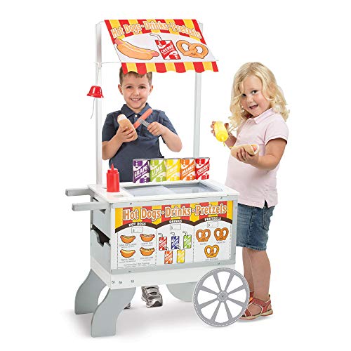 Melissa & Doug-19350 Snacks & Sweets Food Cart, Multicolor (19350) , Modelos/colores Surtidos, 1 Unidad