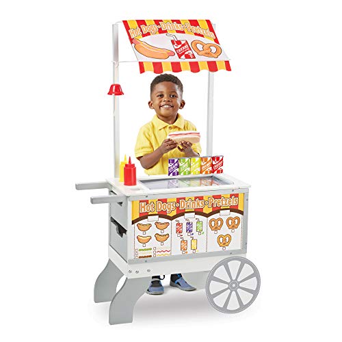 Melissa & Doug-19350 Snacks & Sweets Food Cart, Multicolor (19350) , Modelos/colores Surtidos, 1 Unidad