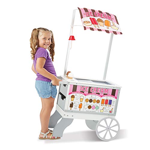 Melissa & Doug-19350 Snacks & Sweets Food Cart, Multicolor (19350) , Modelos/colores Surtidos, 1 Unidad