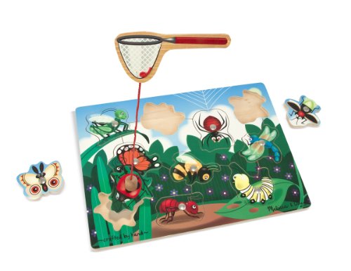 Melissa & Doug - Cazar Insectos, Juego magnético de Madera (13779)