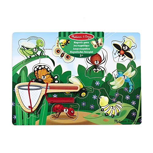 Melissa & Doug - Cazar Insectos, Juego magnético de Madera (13779)