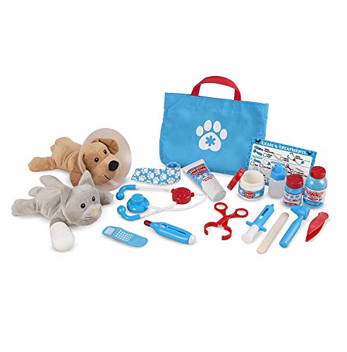 Melissa & Doug Melissa & Doug Examine and Treat Pet Vet Play Set (24 Pcs) , Multicolor (Melissa & Doug 18520)