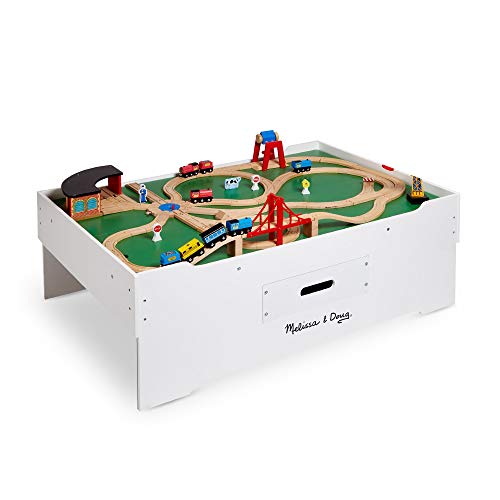 Melissa & Doug- Multi-Activity Juguete Mesa de Tren, Multicolor (12371)