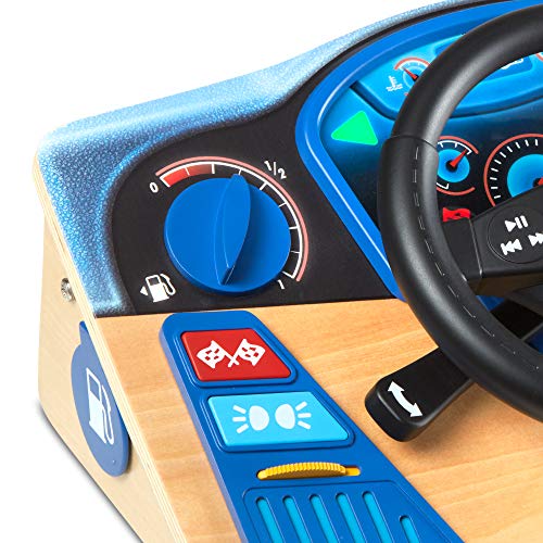 Melissa & Doug Volante da Auto in Legno per Giocare Veicoli in Legno per Bambini 3+ Anni