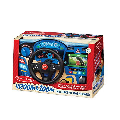 Melissa & Doug Volante da Auto in Legno per Giocare Veicoli in Legno per Bambini 3+ Anni