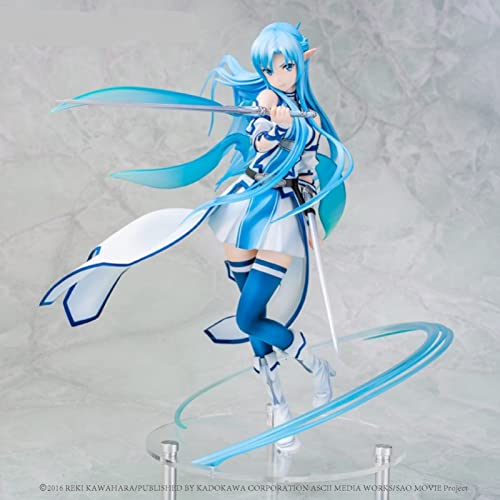 MENGLING Anime Sword Art Online Asuna Yuuki Spirit Kirito Asuna PVC Figura de acción Colección de Juguete Modelo Muñeca Regalo Niños y niñas Modelos de Regalo