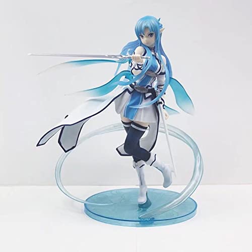 MENGLING Anime Sword Art Online Asuna Yuuki Spirit Kirito Asuna PVC Figura de acción Colección de Juguete Modelo Muñeca Regalo Niños y niñas Modelos de Regalo