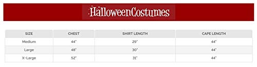 Mens California Costume Colecciones CC01067-L Muy Fr-o Tama-o Vampire Costume Grandes