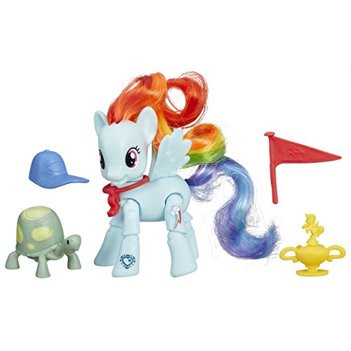 Mi Pequeño Pony La Amistad es mágica Rainbow Dash Patada ganadora de Poseable Pony Juguete