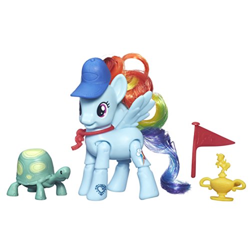 Mi Pequeño Pony La Amistad es mágica Rainbow Dash Patada ganadora de Poseable Pony Juguete