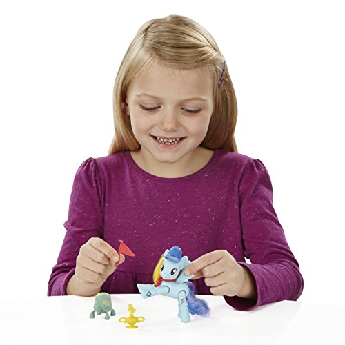 Mi Pequeño Pony La Amistad es mágica Rainbow Dash Patada ganadora de Poseable Pony Juguete