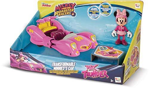 Mickey Mouse- Minnie Vehículo de Juguete, Transformable, Multicolor (IMC Toys 184237)