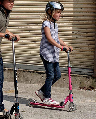 Micro® Sprite, Original Design, Patinete 2 Ruedas Plegable, +6 Años, Peso 2,85kg, Carga Máx 100Kg, Aluminio, Plataforma Antideslizante, Rodamientos ABEC 9 (Rosa)