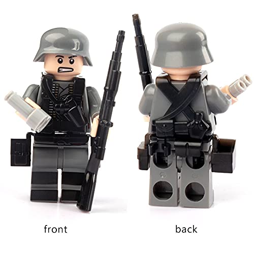 Militar Mini Figuras Base WW2 Conjuntos Armas Armas Soldados Juguetes Se adapta