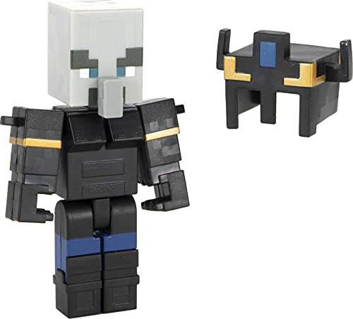 Minecraft Dungeons Illager Figura articulada de juguete, regalo para niños +6 años (Mattel GTT56)