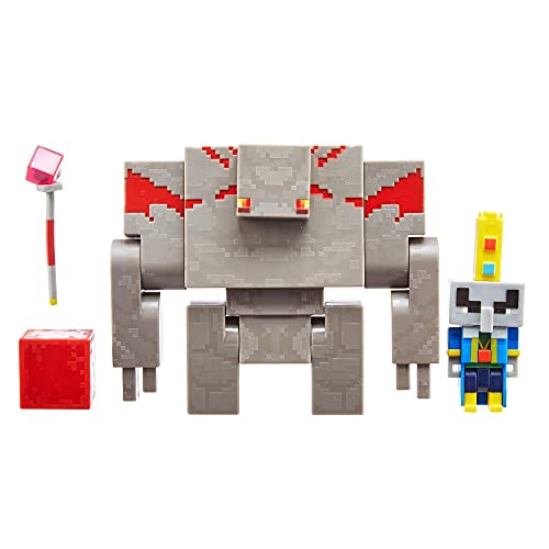 Minecraft Dungeons ILLIAGER Y Golem Figuras (Mattel GND38)