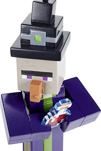 Minecraft Figuras surtidas Witch Craft-A-Block, auténticos personajes pixelados de videojuegos