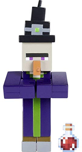 Minecraft Figuras surtidas Witch Craft-A-Block, auténticos personajes pixelados de videojuegos