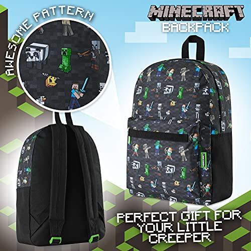 Minecraft Mochilas Escolares Juveniles, Material Escolar Bonito, Mochila Escolar Adolescente y Niños