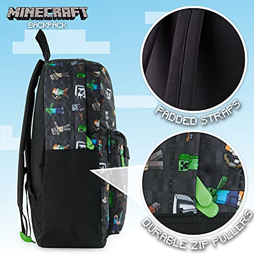 Minecraft Mochilas Escolares Juveniles, Material Escolar Bonito, Mochila Escolar Adolescente y Niños