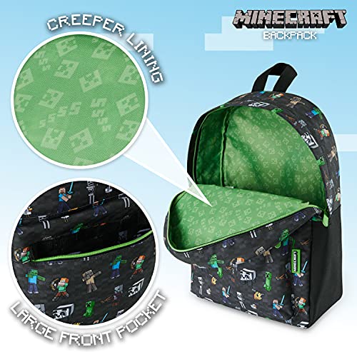 Minecraft Mochilas Escolares Juveniles, Material Escolar Bonito, Mochila Escolar Adolescente y Niños