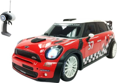 Mini Countryman WRC – RC ferngesteuertes sous licence véhicule au design original avec éclairage et fonction turbo, modèle échelle : 1 : 16, de Ready To Drive avec télécommande