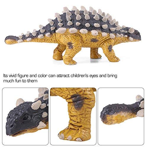 Mini Dinosaurio Saichania Modelo, Juguete Dinosaurio de Plástico Sólido para Niños Pequeños Niños Niñas Kids Figura Animal Regalo de Cumpleaños Party Favor Room Decor