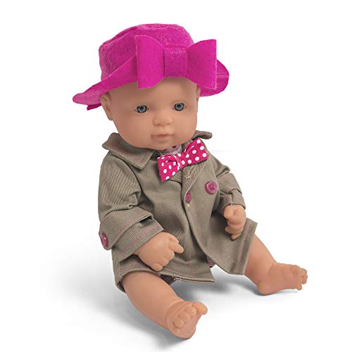 Miniland – Muñeca bebé Europea Niña de Vinilo Suave de 32cm con rasgos étnicos y sexuado para el Aprendizaje de la Diversidad con Suave y Agradable Perfume. Colección de Diferentes etnias y sexos.