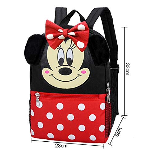 Minnie Mochila - ZSWQ Mochilas Escolares, Material Escolar Bolsos para Niños, Grande Capacidad Escuela O para Viajar