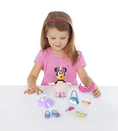 Minnie Mouse- Minnie Fashion Doll Unicornio Juguete, Color variado, Talla unica (China 1) , color/modelo surtido