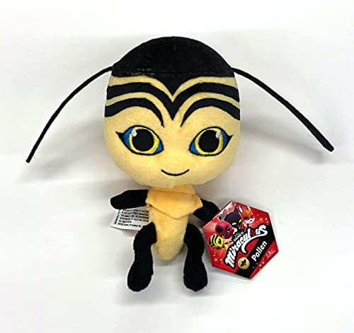 Miraculous P50694 Tales of Ladybug & Cat Noir-Queen Bee's Kwami Polen Peluche de Peluche de 15 cm (Bandai)