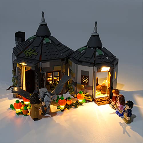 Miugwp Kit de IluminacióN Led para Harry Potter Cabaña de Hagrid Rescate de Buckbeak Juego de Juguetes ​Compatible con Lego 75947(No Incluye El Modelo)