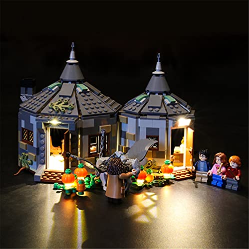 Miugwp Kit de IluminacióN Led para Harry Potter Cabaña de Hagrid Rescate de Buckbeak Juego de Juguetes ​Compatible con Lego 75947(No Incluye El Modelo)