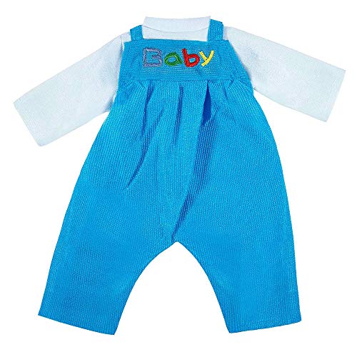 Miunana Vestidos Azul Fashion Impresión Baby para 14 - 18 Pulgada Muñeca Bebé 36 - 46 cm (NO Incluye MUÑECA)