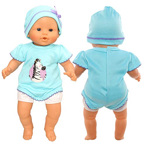 Miunana Vestidos Ropas + Sombrero para 14 - 18 Pulgada Muñeca Bebé 36 - 46 cm (NO Incluye MUÑECA)