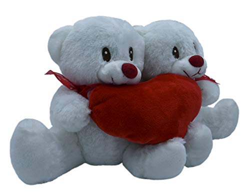 ML Pareja Osos de Peluche, Corazón Amor, Regalo para el Dia de los Enamorados