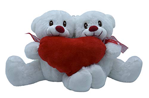 ML Pareja Osos de Peluche, Corazón Amor, Regalo para el Dia de los Enamorados