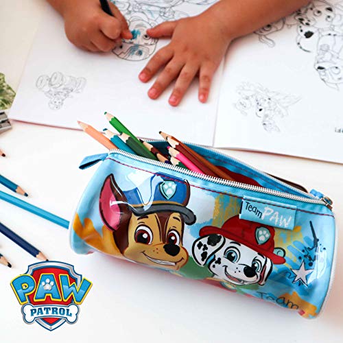 Mochila Infantil 3D, Estuche Escolar y Bolsa Merienda de Cuerdas – Patrulla Canina | Mochilas Escolares para Niños y Niñas de 3 Años | Material Escolar Vuelta al Cole de Patrulla Canina