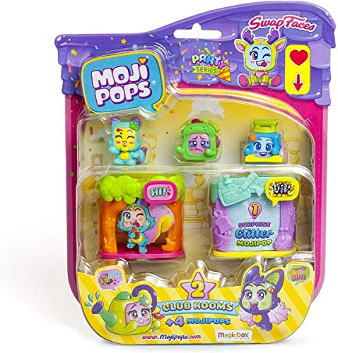 MOJIPOPS- Blister 4 Figuras coleccionables, Multicolor (Magic Box PMPPB416IN00)