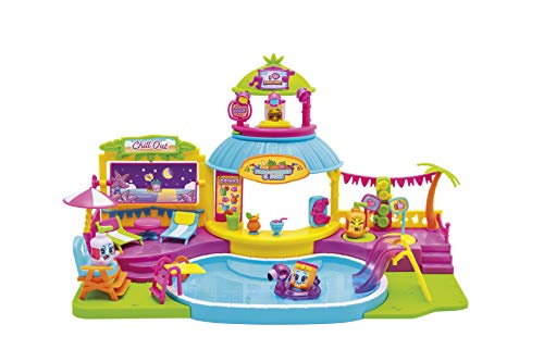 MOJIPOPS - Treehouse con 2 exclusivas Figuras MojiPops y Variedad de Accesorios , Color/Modelo Surtido + Pool Party con 2 exclusivas Figuras MojiPops y Variedad de Accesorios