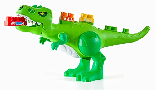 MOLTO Dino Bloques 30 pcs. Juego de Construcción, Tiranosaurio Rex, Juguete para niños a Partir de 1 año, Juego didáctico, articulado, Juego de Bloques