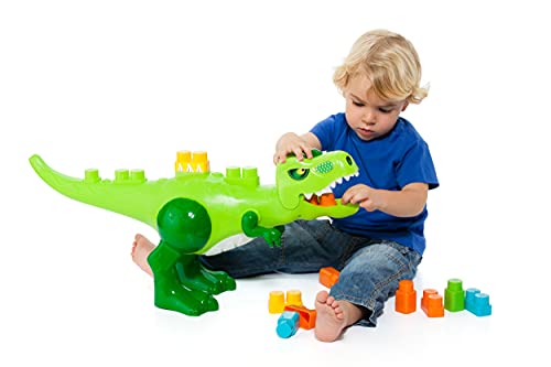 MOLTO Dino Bloques 30 pcs. Juego de Construcción, Tiranosaurio Rex, Juguete para niños a Partir de 1 año, Juego didáctico, articulado, Juego de Bloques