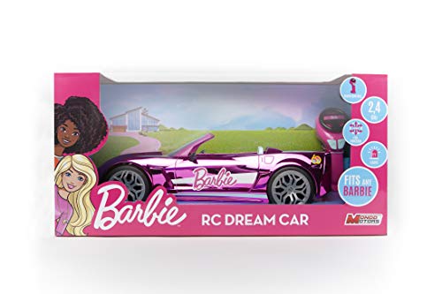 Mondo-63619 Mattel BARBBIE Dream Car vehículo teledirigido, Color Rosa, 63619