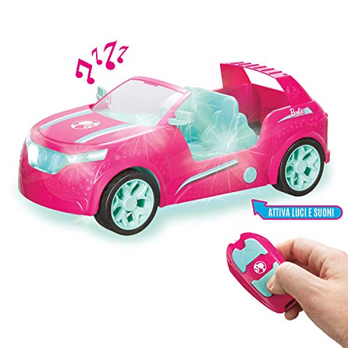 Mondo Motors - Mattel Barbie Cruiser - Coche de Crucero controlado por Radio para niños Barbie - SUV de Cuatro plazas - Detalles realistas - Color Rosa - 63647