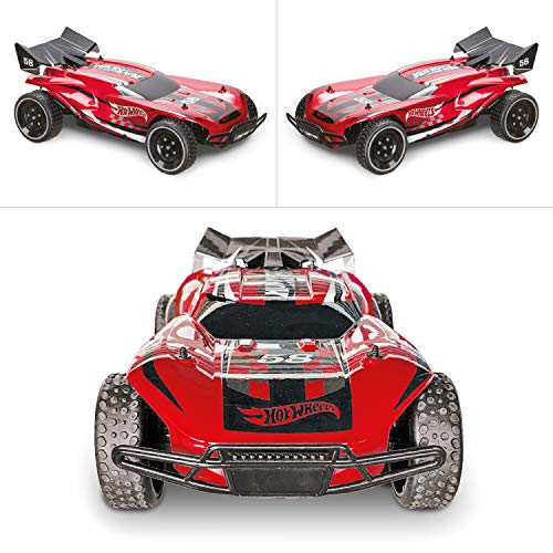 Mondo Radio Control Hot Wheels Buggy Gator, Color Rojo/Negro/Blanco (63652)