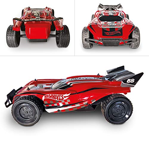 Mondo Radio Control Hot Wheels Buggy Gator, Color Rojo/Negro/Blanco (63652)