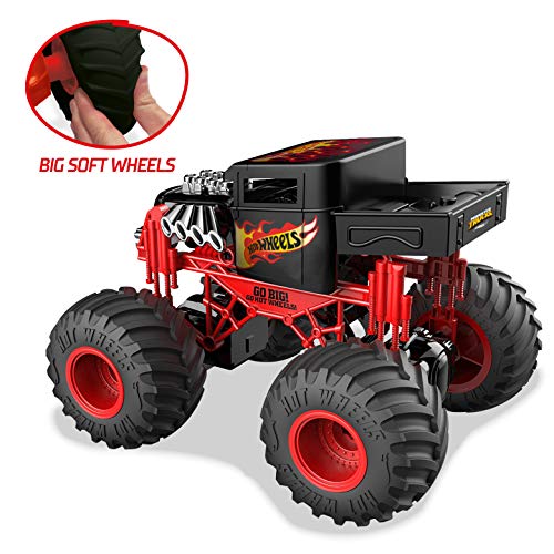 Mondo Radio Control Hot Wheels Monster Truck, Color Rojo/Negro (63648)