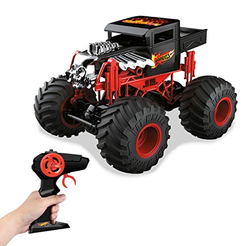 Mondo Radio Control Hot Wheels Monster Truck, Color Rojo/Negro (63648)