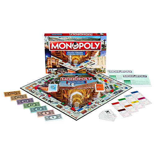 Monopoly de Córdoba - Juego de Mesa de las Propiedades Inmobiliarias - Versión bilingüe en Castellano e Inglés